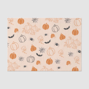 Kleine Pompoen Handgetekende Cute Baby shower Tissuepapier