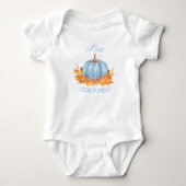 Kleine Pompoen Herfst Baby Bodysuit Naam (Voorkant)