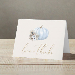 Kleine Pompoen Herfst Baby Jongen Shower Bedankt