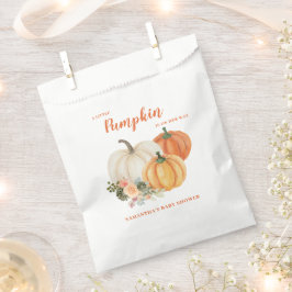 Kleine Pompoen Herfst Baby Shower Bedankzakje
