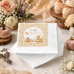Kleine Pompoen Herfst Baby Shower Cocktail Servett Servet