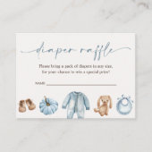 Kleine pompoen Herfst Baby shower Diaper Raffle Informatiekaartje (Voorkant)