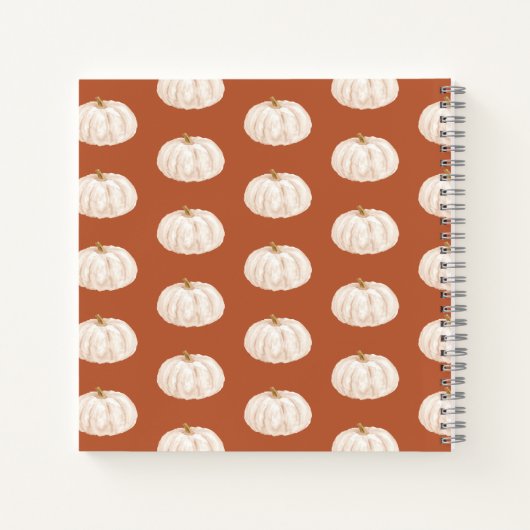 Kleine Pompoen Herfst Baby Shower Gastboek Notitieboek (Achterkant)