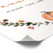 Kleine pompoen Herfst Baby shower gunsten Poster (Hoek)