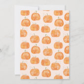 Kleine Pompoen Herfst Baby Shower Kaart (Achterkant)