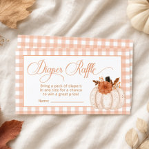 Kleine Pompoen Herfst Baby Shower Luier Raffle