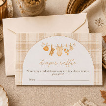 Kleine Pompoen Herfst Baby Shower Luier Raffle