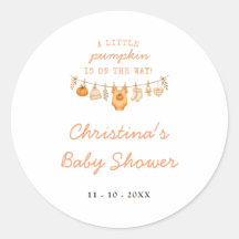 Kleine Pompoen Herfst Baby Shower