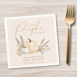 Kleine Pompoen Herfst Baby Shower Servet
