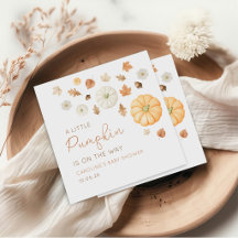 Kleine Pompoen Herfst Baby Shower Servetten 