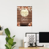 Kleine Pompoen Herfst Baby Shower Welkomstbord Poster (Thuiskantoor)