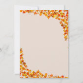 Kleine Pompoen Herfst Bloemen Baby Shower Bingo Ka Kaart (Achterkant)