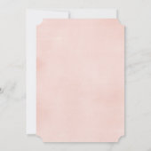 Kleine pompoen herfst blush roze bloemengroen kaart (Achterkant)