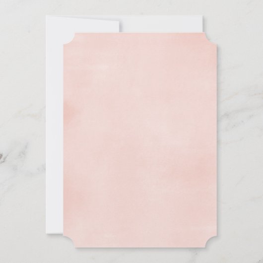 Kleine pompoen herfst blush roze bloemengroen kaart (Achterkant)