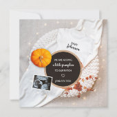 Kleine Pompoen Herfst Digitale fotozwangerschap Aankondiging (Voorkant)