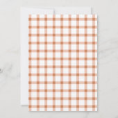 Kleine pompoen herfst eerste verjaardag kaart (Achterkant)