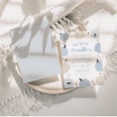 Kleine pompoen herfst eerste verjaardag kaart