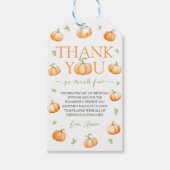 Kleine Pompoen Herfst Favoriete Bedankt Tag Cadeaulabel (Voorkant)