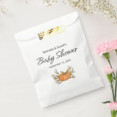 Kleine Pompoen Herfst Geslacht Neutraal Baby showe Bedankzakje (Gezegeld)