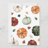 Kleine Pompoen herfst Geslacht Neutraal Baby showe Kaart (Achterkant)