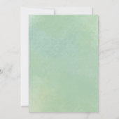 Kleine pompoen Herfst groen | Koppels Baby shower Kaart (Achterkant)