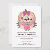 Kleine Pompoen Herfst Herfst Baby shower Invitatio Kaart (Voorkant)