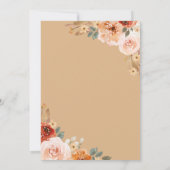 Kleine Pompoen Herfst Herfst Baby shower Kaart (Achterkant)