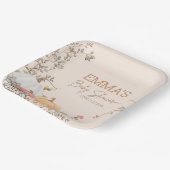 Kleine Pompoen Herfst Herfst Baby shower Papieren Bordje (Gebogen)