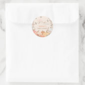 Kleine Pompoen Herfst Herfst Baby shower Ronde Sticker (Tas)