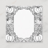 Kleine Pompoen Herfst Herfst Halloween Baby shower Informatiekaartje (Achterkant)