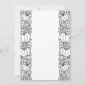 Kleine Pompoen Herfst Herfst Halloween Baby shower Kaart (Achterkant)