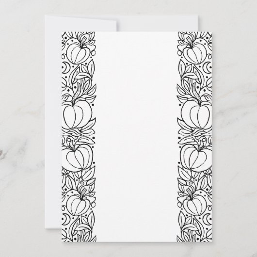 Kleine Pompoen Herfst Herfst Halloween Baby shower Kaart (Achterkant)