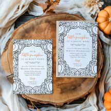 Kleine Pompoen Herfst Herfst Halloween Baby shower