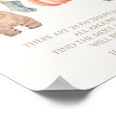 Kleine Pompoen Herfst Kleding Boy Pacifier Hunt Poster (Hoek)