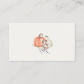 Kleine pompoen Herfst kleding jongen hoeveel Snoep Informatiekaartje (Achterkant)