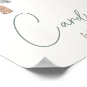 Kleine Pompoen Herfst Kleding Jongen Kaarten en ge Poster (Hoek)