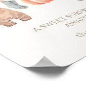 Kleine Pompoen Herfst Kleding Jongen Luier Raffle Poster (Hoek)