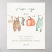 Kleine Pompoen Herfst Kleding Jongen Mom-osa bar Poster (Voorkant)