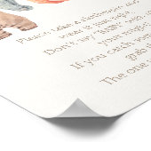 Kleine Pompoen Herfst Kleding Jongen Zeg niet Baby Poster (Hoek)