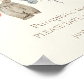 Kleine pompoen Herfst Kleding Meisje Baby's zijn l Poster (Hoek)