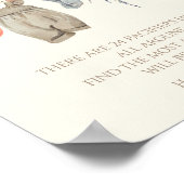 Kleine Pompoen Herfst Kleding Meisje Fopspeen Hunt Poster (Hoek)