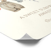 Kleine Pompoen Herfst Kleding Meisje Luier Raffle Poster (Hoek)