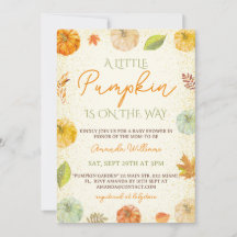 Kleine Pompoen Herfst Neutrale Baby Shower
