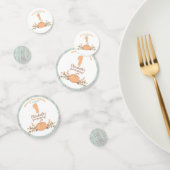 Kleine pompoen Herfst rustieke 1e verjaardag Confetti (Groep)