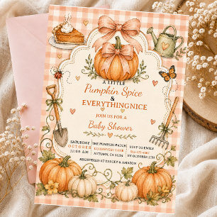 Kleine Pompoen Herfst Stokjes Kaneel Taart Boog Kaart