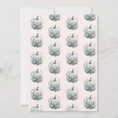 Kleine pompoen herfst waterverf floraal kaart (Achterkant)