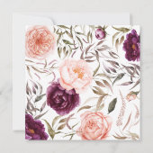 Kleine pompoen herfst waterverf florale baby showe (Achterkant)