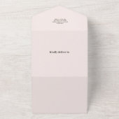 Kleine pompoen herfst waterverf florale baby showe all in one uitnodiging (Buitenkant)