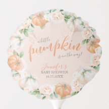 Kleine Pompoen Herfst Waterverf Goud Baby Shower