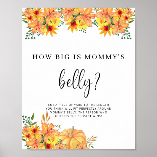 kleine pompoen hoe groot is mama's buik spel poster (Voorkant)